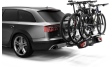 Lastkapaciteten kan utökas till tre cyklar med hjälp av Thule VeloSpace XT Bike Adapter