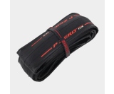 Cykeldäck Pirelli P ZERO Race TLR Colour Edition TechWALL+ SmartEVO röd 28-622 (700 x 28C / 28 x 1.10) vikbart svart/röd