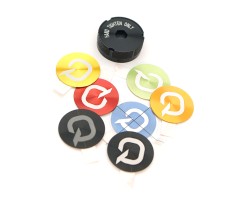 QUARQ Battery Cover & Colored Decals Black grey red blue orange green yellow