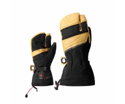 Värmehandskar Lenz Heat Glove 8.0 Finger Cap Lobster Unisex Svart