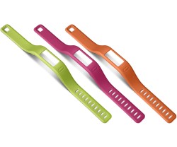 Armband Garmin Vivofit orange/rosa/grön 3-pack large