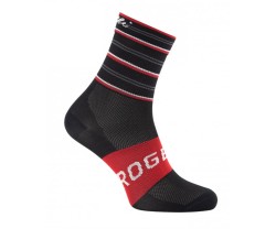 Strumpor Rogelli Stripe Socks Svart/Röd 
