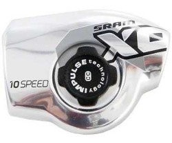 Täcklock SRAM X0 trigger växelreglage 2011-2012 vänster 3 växlar silver