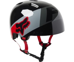 Cykelhjälm Fox Junior Flight Helmet  Svart/Röd 48-52cm