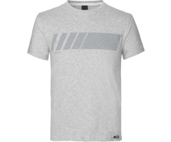 T-shirt GripGrab Racing Stripe Short Sleeve Organic Cotton grå