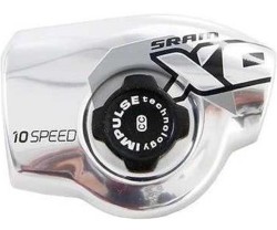 Täcklock SRAM X0 trigger växelreglage 2011-2012 höger 10 växlar silver