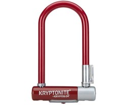Bygellås Kryptonite Kryptolok 2 Mini 7 röd med Flexframe fäste SSF-Godkänt 8.2 x 17.8 cm