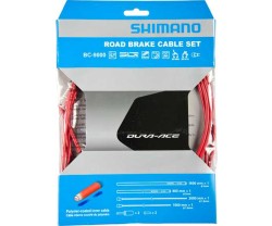 Bromsvajerset Shimano Dura-Ace 9000 Polymer-Belagda Vajrar röd