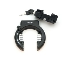 Ramlås AXA Solid med låscylinder för pakethållare SSF Svart