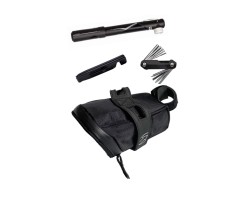Sadelväska PRO Combipack Kit med Pump + Multiverktyg + Däckavtagare