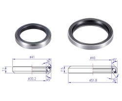Lager BBB 41.0 mm 36° x 45°/51.8 mm 36° x 45° 1 set