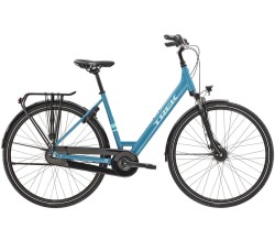 Hybridcykel Trek District 1 Equipped Lowstep blå