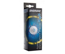Bordtennisbollar Donic Boll Donic Xxx 3-P (Vit) Ny Boll/Plastboll 