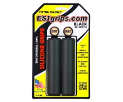Handtag ESI Extra Chuncky Silicone MTB Grips 34 mm 130 mm svart