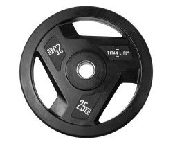 Viktskivor Gummerade Titan Life Pro Pro Weight Disc Rubber 25 black