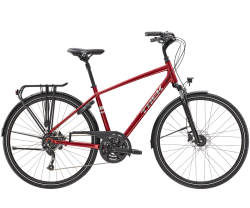 Hybridcykel Trek Verve 2 Equipped röd